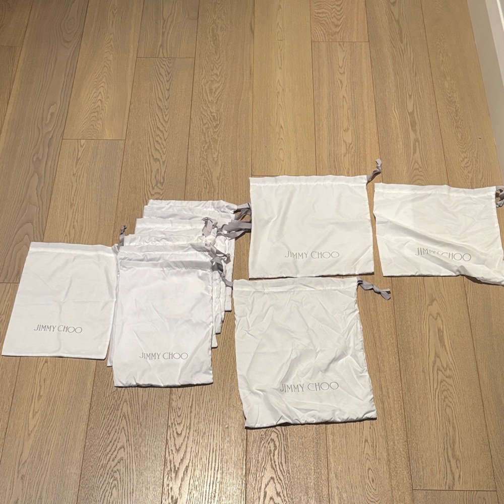 Jimmy Choo White Shoe Dust Bags